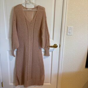 SPELL & The Gypsy Mohair Wool Knit Sweater Dress